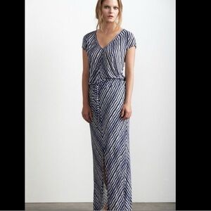 Velvet Graham Spence Maxi Dress Blue White S